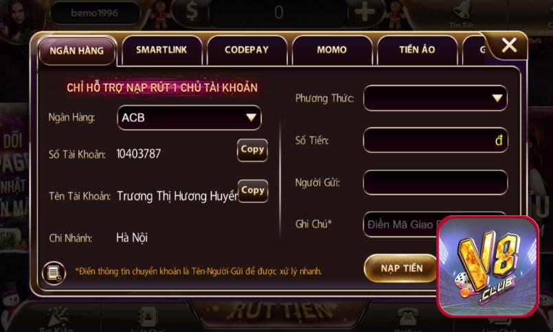 Rút tiền từ Lixi88 về tài khoản ngân hàng của bạn - Lixi88