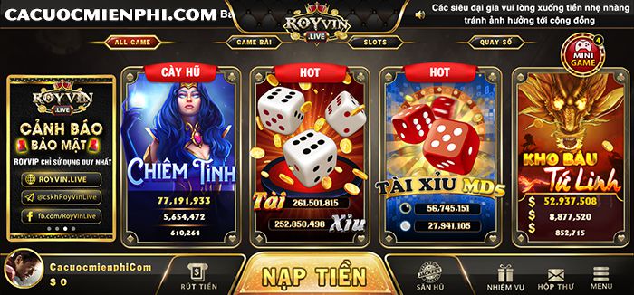 Trang web của Vn777 Games sở hữu giao diện chất lượng cao - Vn777